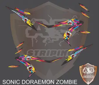Striping Decal Honda Sonic Doraemon Zombie 3 Lazada Indonesia