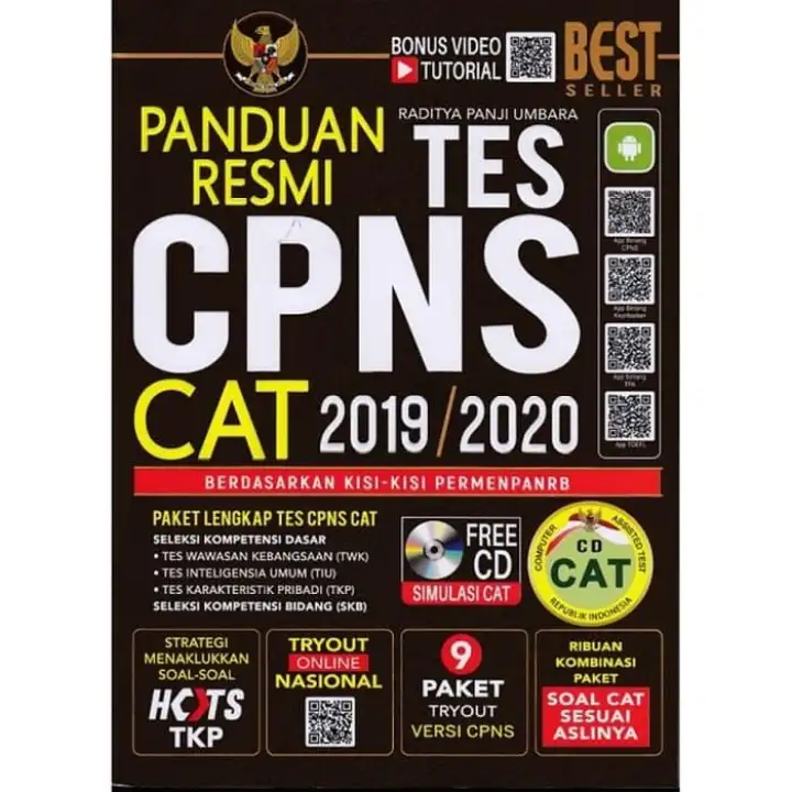 Buku Panduan Resmi Tes Cpns Cat 2019 2020 Lazada Indonesia
