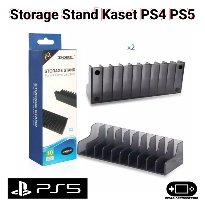 DOBE Storage Stand Tempat Kaset PS4 PS5 Xbox One Game Card Box