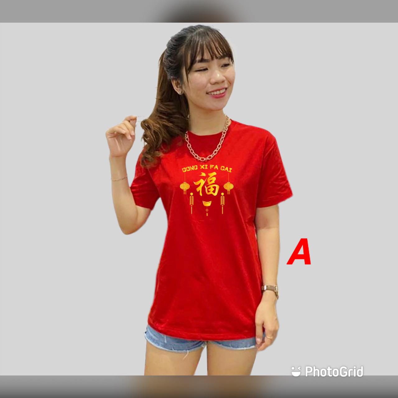 Kaos Imlek Wanita Pria Unisex / Baju 