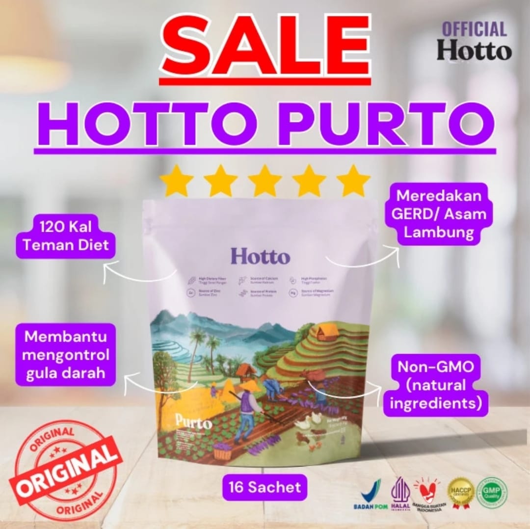 Hotto Purto Multigrain 1 Pouch (16 sachet) with Purple Potato /Sereal ...