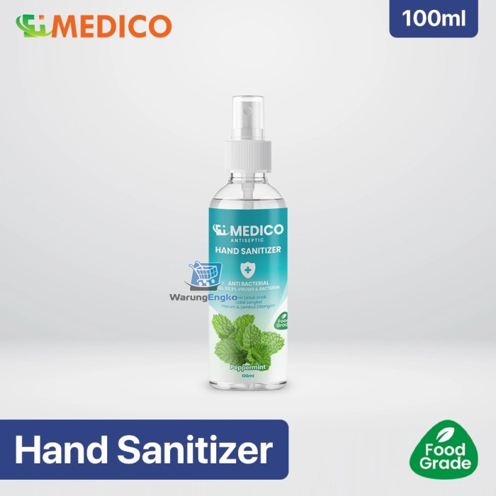 Medico Food Grade Antiseptic Hand Sanitizer Spray 100ml Alkohol 75
