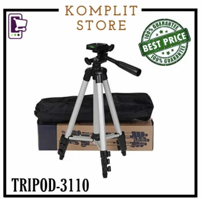 Weifeng Tripod 3110 - Tripod HP dan Kamera Universal + Free Holder U dan Tas Tripod Dudukan Kamera/Tongsis 1Meter