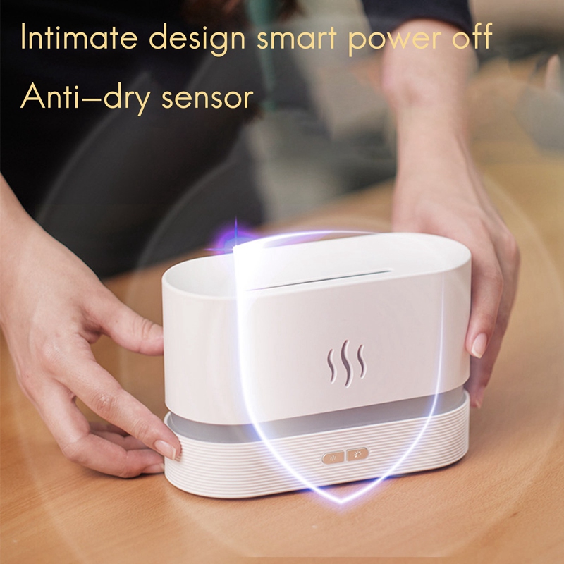 Simulation Flame Light Aromatherapy Diffuser USB Ultrasonic Essential Oil Diffuser for Home Aroma Air Humidifier