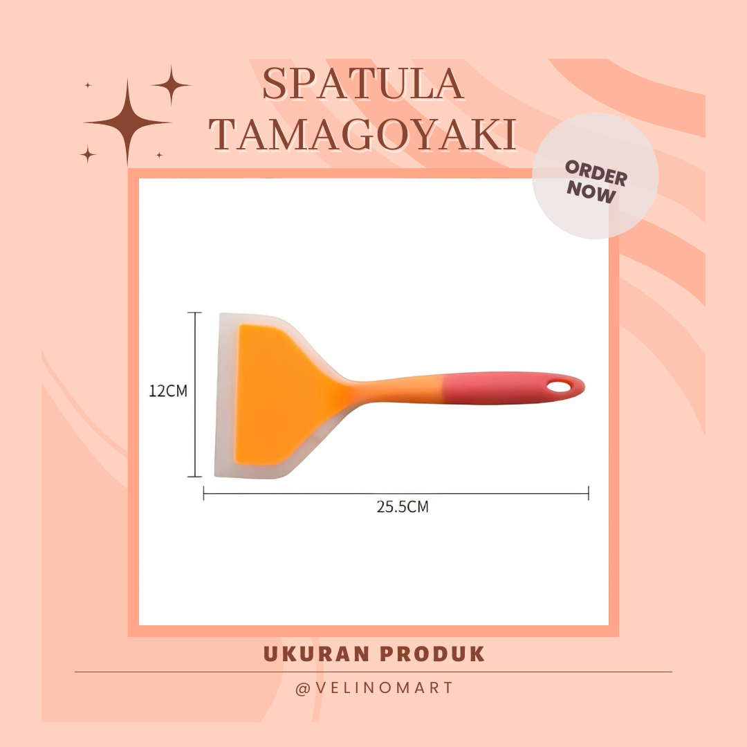 Wide Silicone Spatula Japanese Tamagoyaki Spatula With - Temu