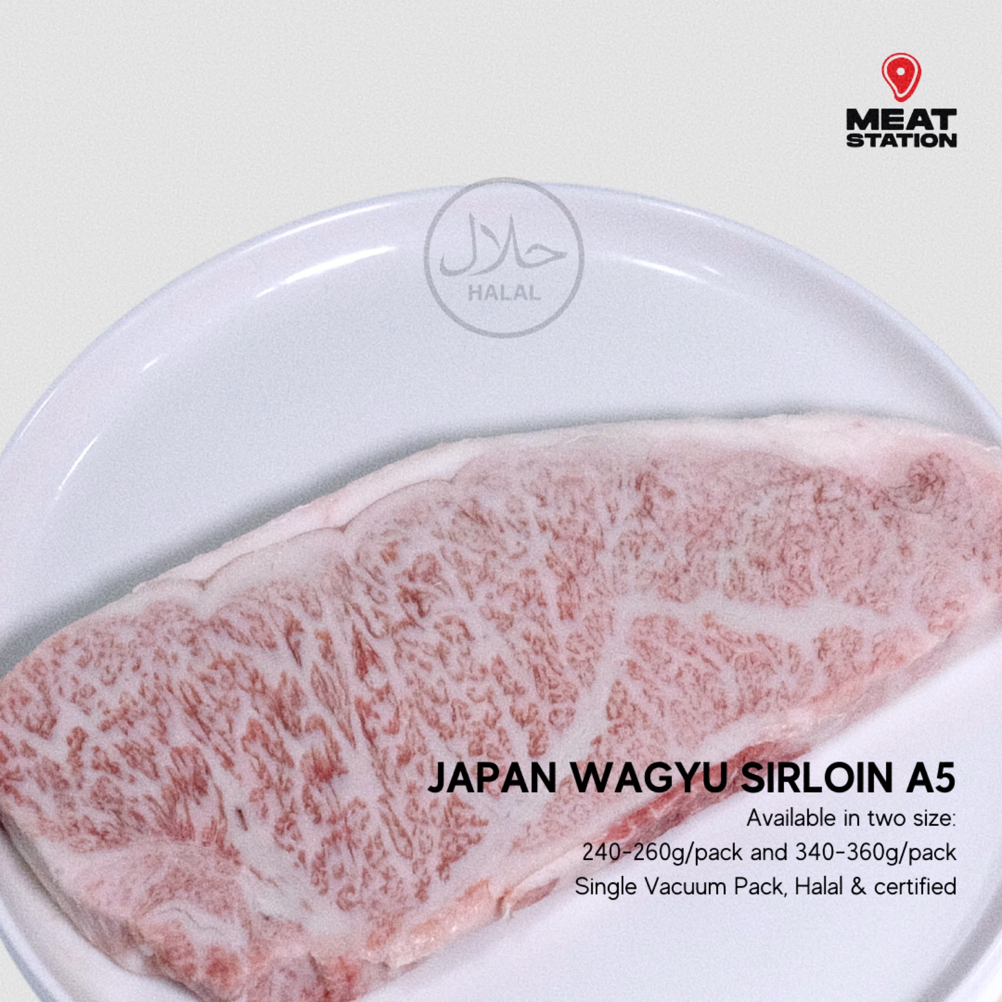 JAPAN WAGYU SIRLOIN A5 / Sirloin Steak Cut / Daging Steak / Daging Sapi
