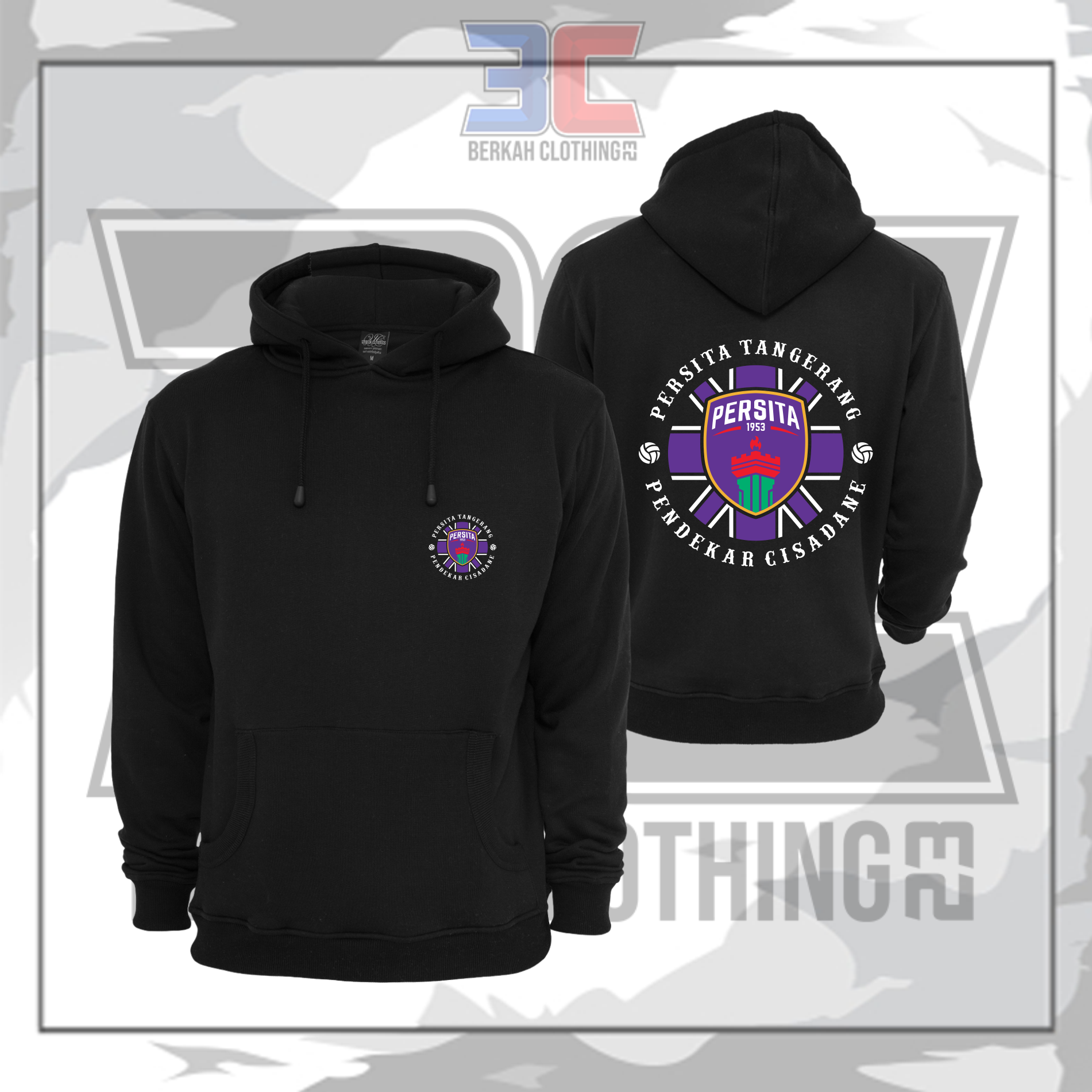 Hoodie Jaket SUPORTER PERSITA TANGGERANG Pendekar Cisadane