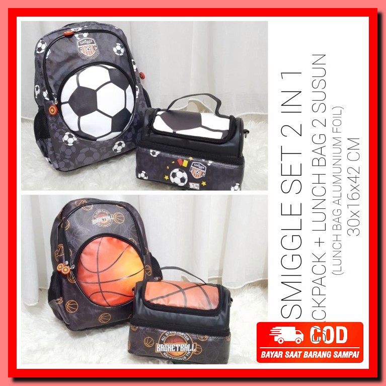 smiggle backpack and lunchbox