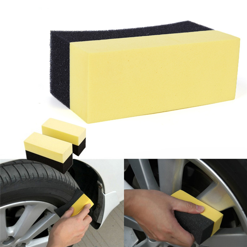 CISWGE Auto Wheels Brush Sponge Tools Applicator Special For Tire Hub Cleaning