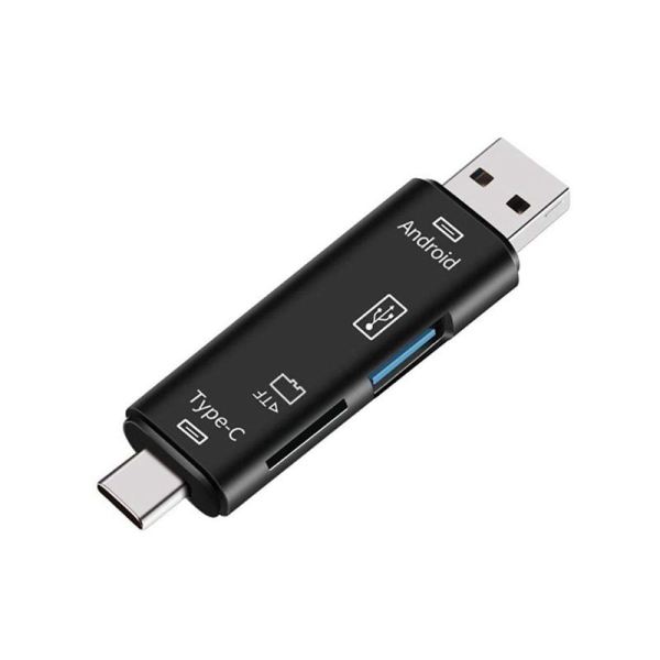 Bảng giá 5-in-1 Multifunctional OTG Card Reader Micro-SD / SD Card / USB Reader Support TF Android Type-c Phone / Computer / Type-c Universal Phong Vũ