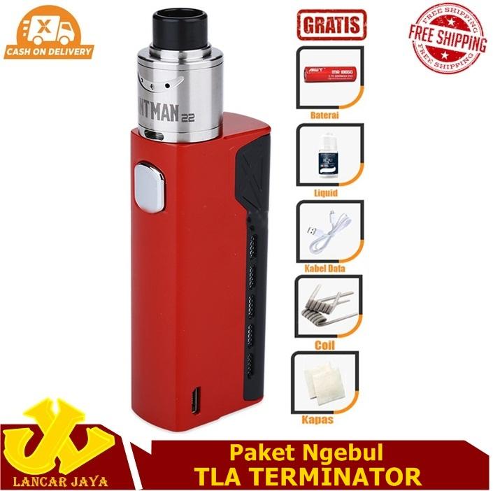 LJ - Paket Siap Ngebul TLA Terminator Rokok Elektrik Vape TLA + Free Baterai Kabel Data Coil Liquid Kapas LJ - Paket Siap Ngebul TLA Terminator Rokok Elektrik Vape TLA + Free Baterai Kabel Data Coil Liquid Kapas
