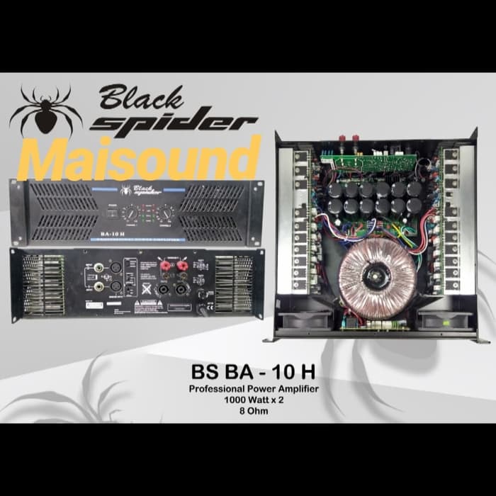 power amplifier black spider