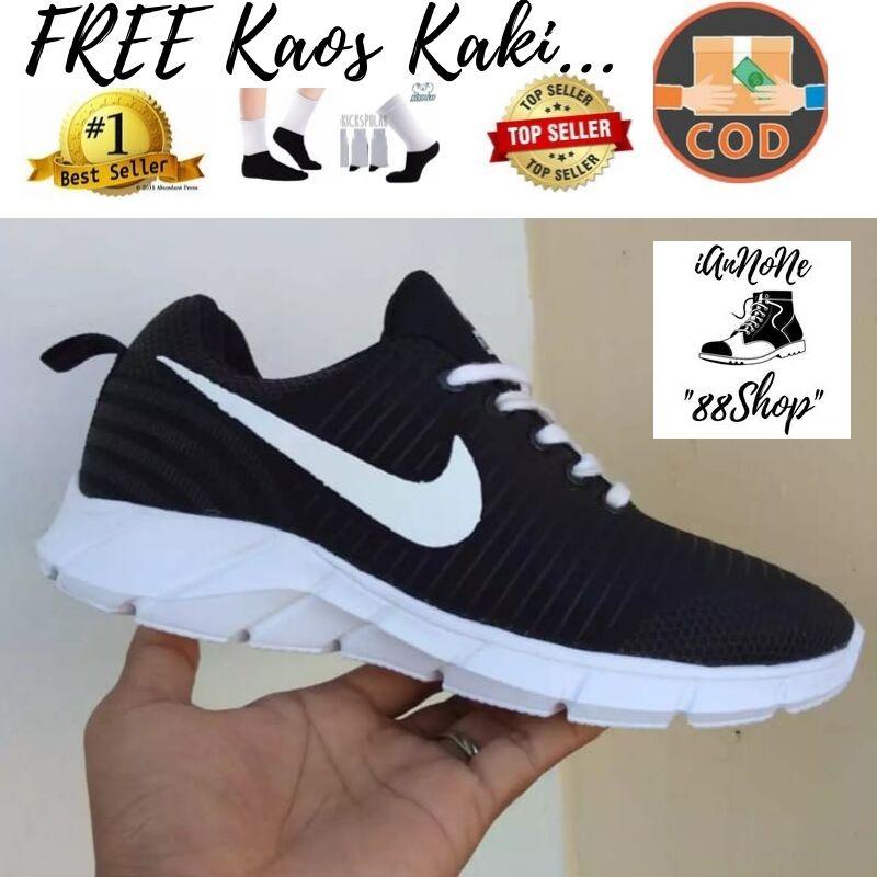 SEPATU NIKE NEW _88 HITAM (NKB-02) / SEPATU TERBARU / TERKEREN / TERMURAH / COCOK BUAT SEKOLAH / FASHION -@REYMONDI88SHOP
