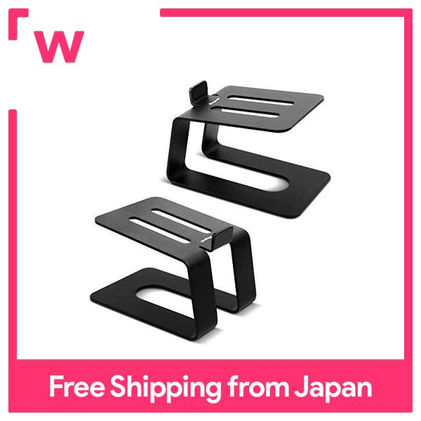 Stageek Aluminum Desktop Speaker Stand, Pair, Universal Desk Table