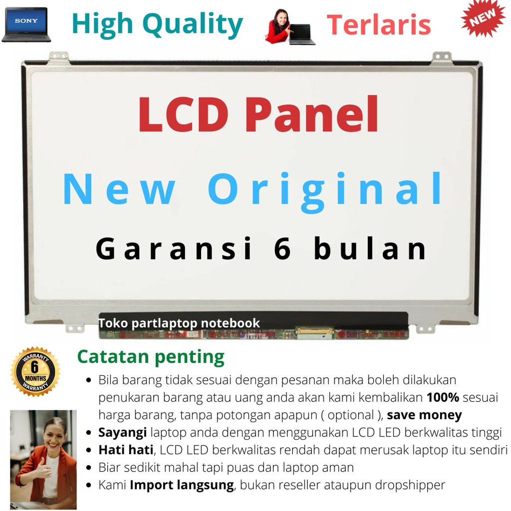 14" HD LED LCD Screen For Sony VAIO PCG-61711W – Glossy, 1366x768, 40-pin Non-touch. Direct Replacement.