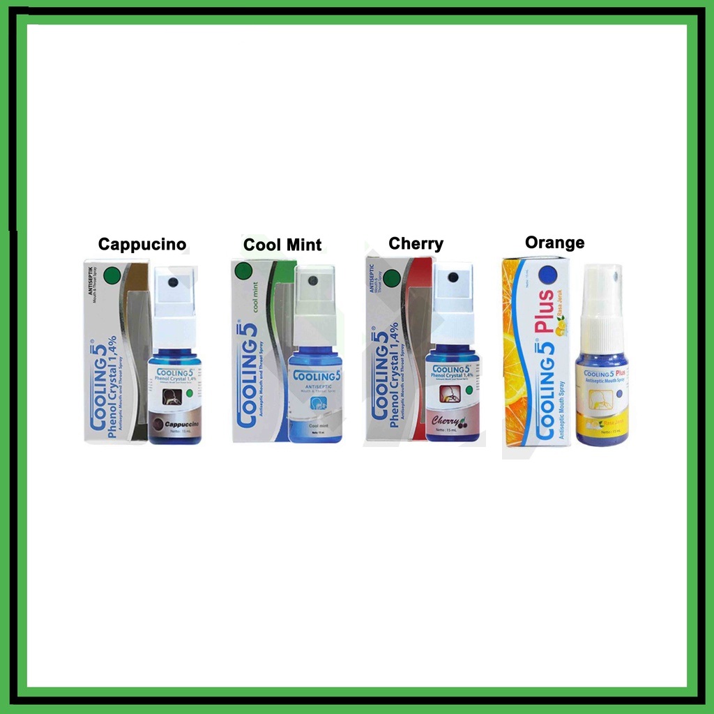 Cooling 5 Spray // Cooling 5 plus (Obat Sariawan, Sakit Gigi, Gusi) ORANGE  | Lazada Indonesia