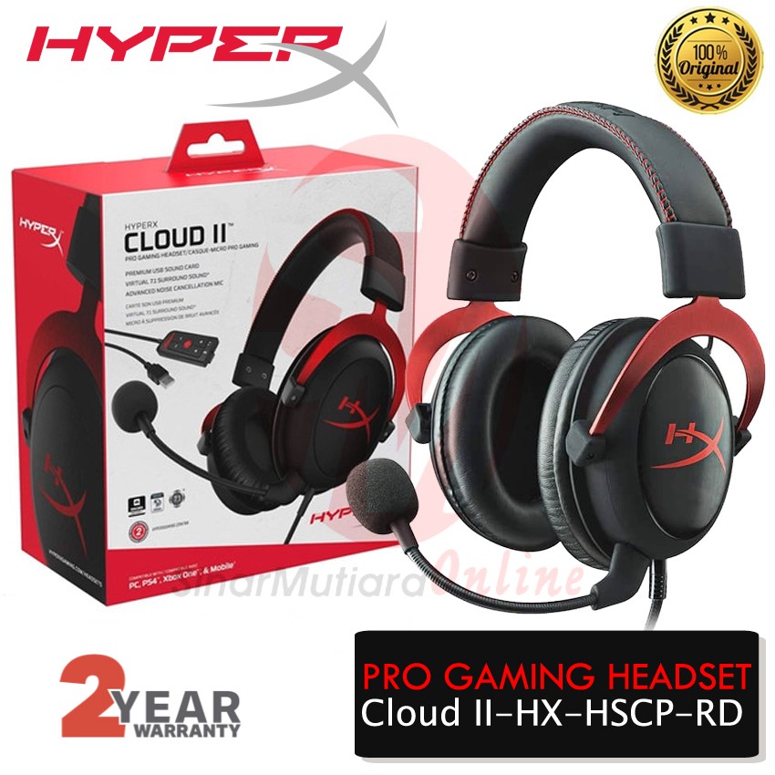 Console Headset HyperX Cloud II Pro Gaming Headset KHX-HSCP-RD | Lazada  Indonesia