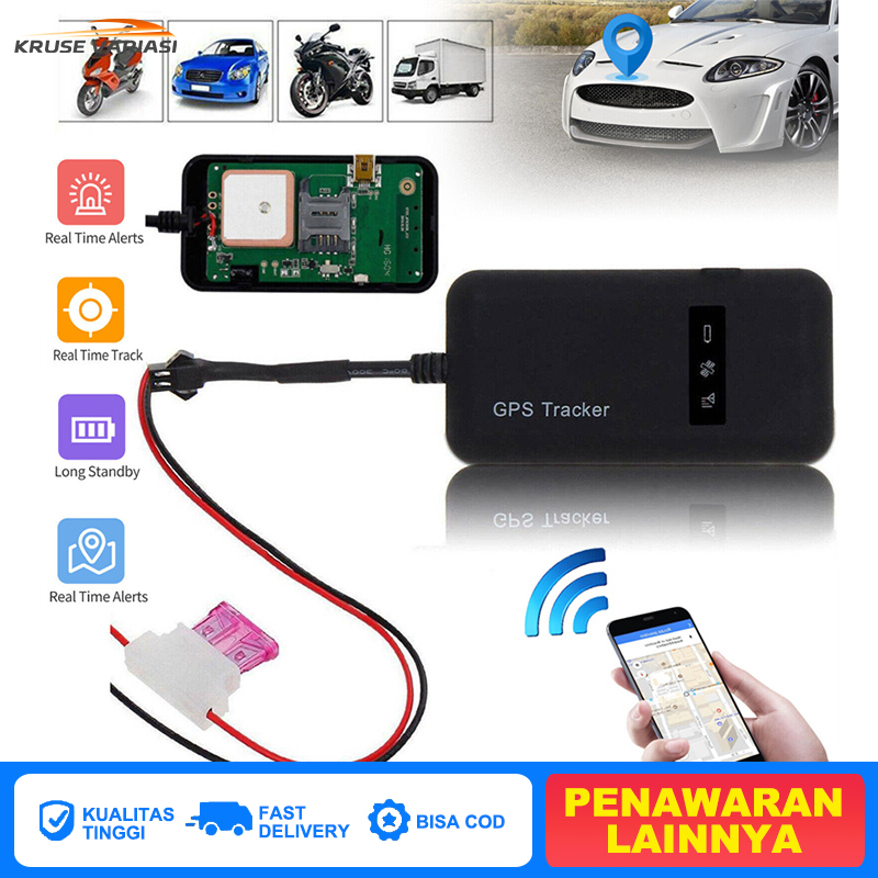 GPS Tracker Pelacak Motor Mobil GT02D APP GPS Tracker GSM GPRS Mobil