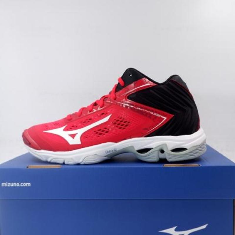 Vua Lừa Bóng Sepatu Cú Vô Lê Mizuno_Wave Lightning Z5 Giữa Trắng Đen V1GA190562 Ban Đầu Bnib