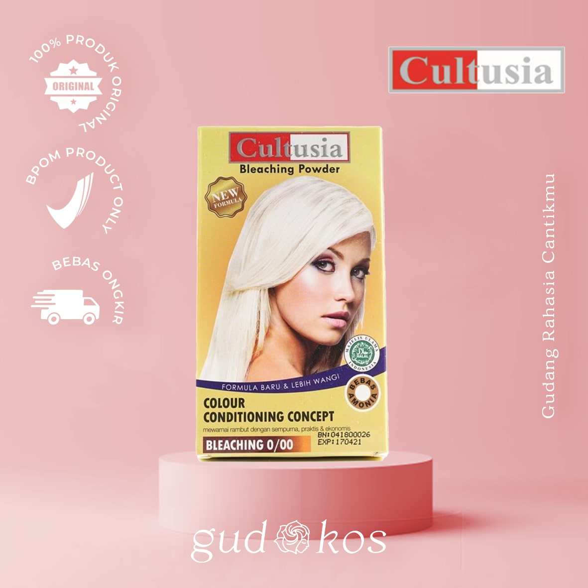 CULTUSIA Hair Bleaching Powder 0/00 Sachet 20 ML Penghilang Pigmen