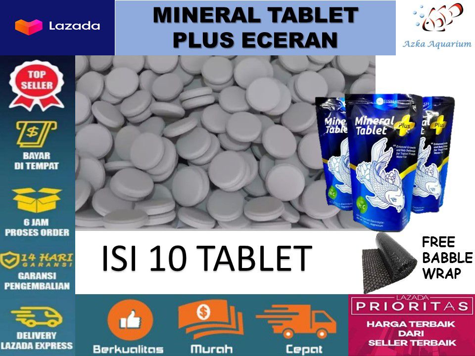 ( 10 Tablet) MINERAL TABLET ECERAN / MINERAL TABLET PLUS WITH VITAMIN C