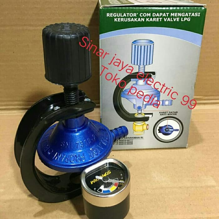 Regulator Gas Destec 201M Meter Kepala Regulator Gas Lpg Model Putar