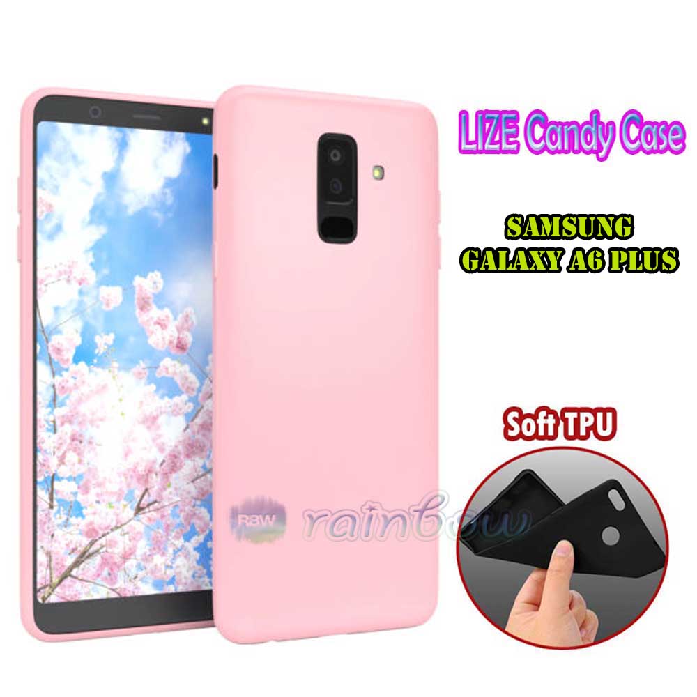 Lize Case Samsung Galaxy A6 Plus 2018 Rubber Silicone Anti Glare