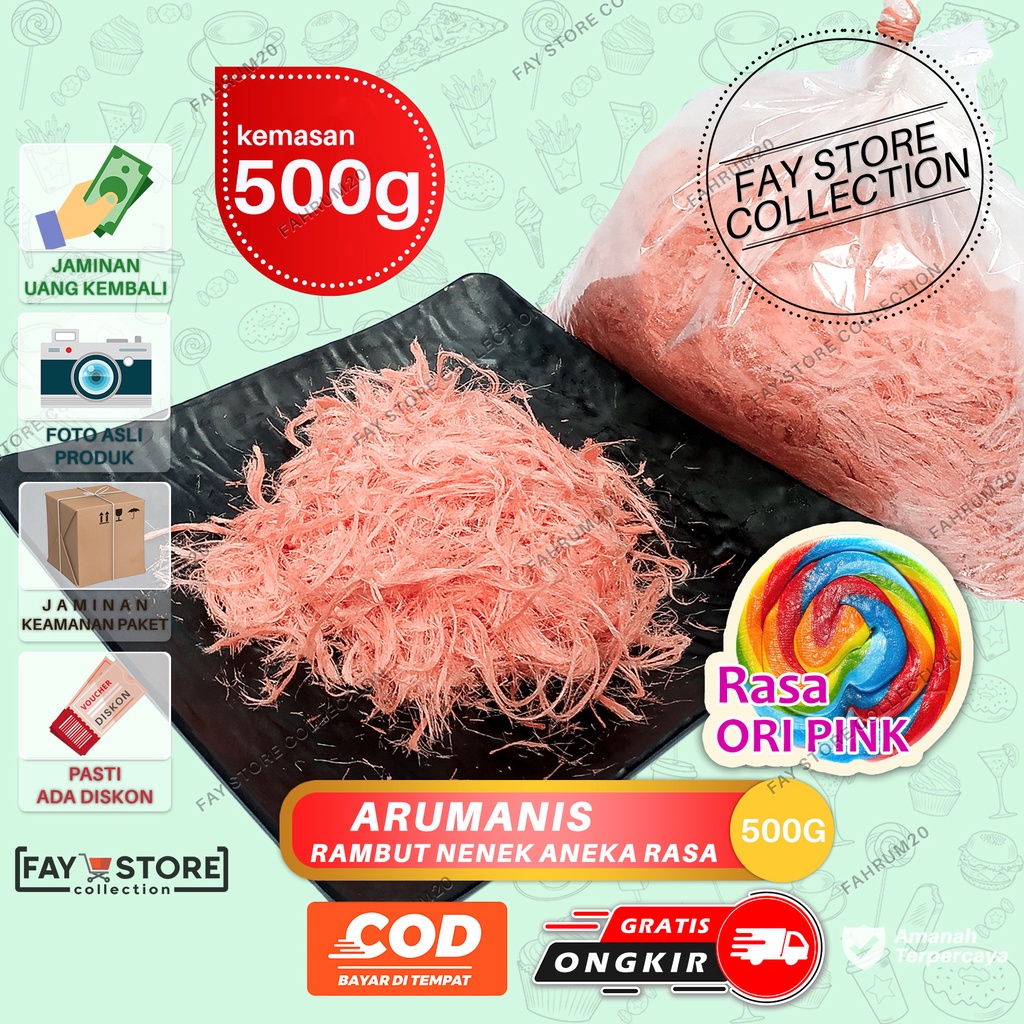 Arum Manis 500 250 Gr Box Original Arumanis Rambut Nenek Aromanis Gulali Arbanat Lazada