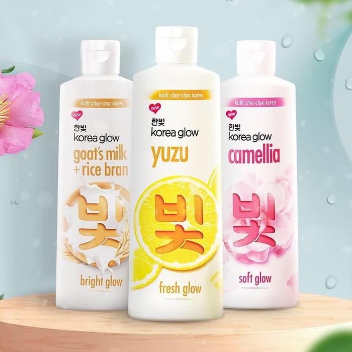Korea glow yuzu fresh - Goat Milk - Camelia glow skin lightening body wash 250ml