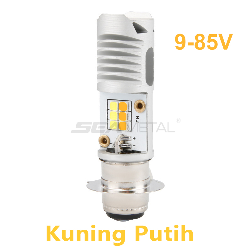 SEAMETAL Lampu Led Motor Super Terang H6 M5 T19 Bohlam Lampu Depan