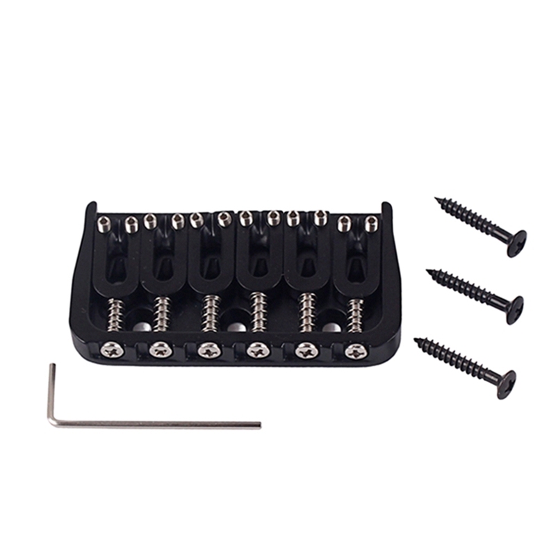 6 String Saddle Bridge for Electric Guitar Bass/Strings Through Body Guitar Accessories Malaysia