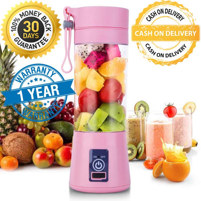 Juice Cup Blender Portable USB Rechargeable Shake n Take Promise Me My Bottle Electric Juicer + Powerbank