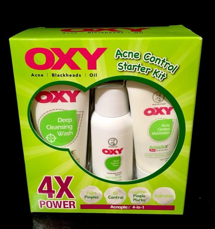 cara pakai oxy acne control starter kit