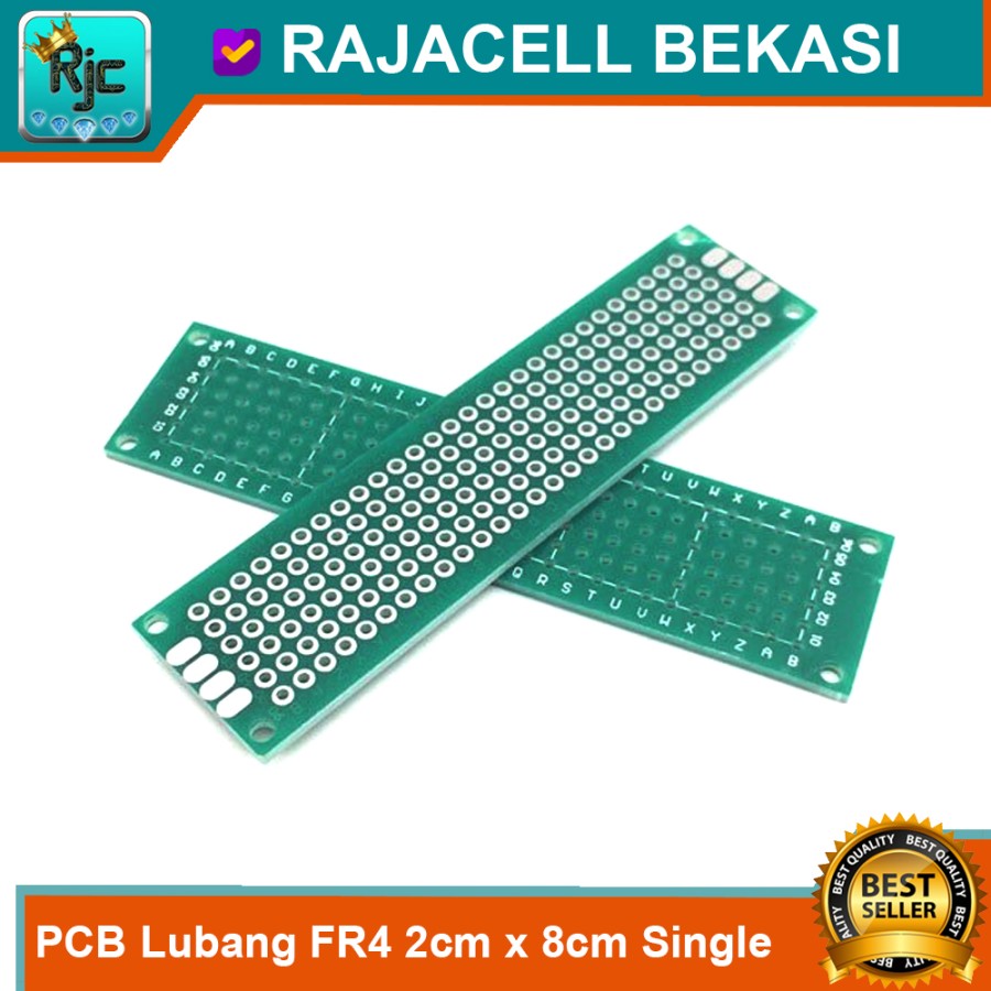 PCB Lubang Prototype PCB bolong 2x8 cm FR4 Fiber Single Layer | Lazada ...