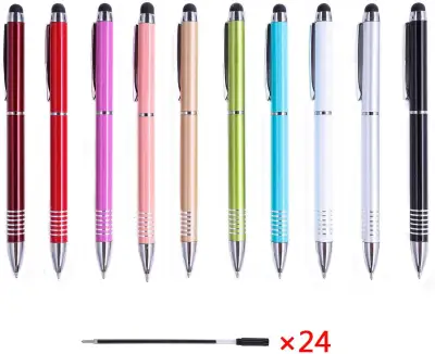 Pena Stilus / Stylus Pen 2 in 1 (Bisa jadi pulpen tulis) - Warna Random