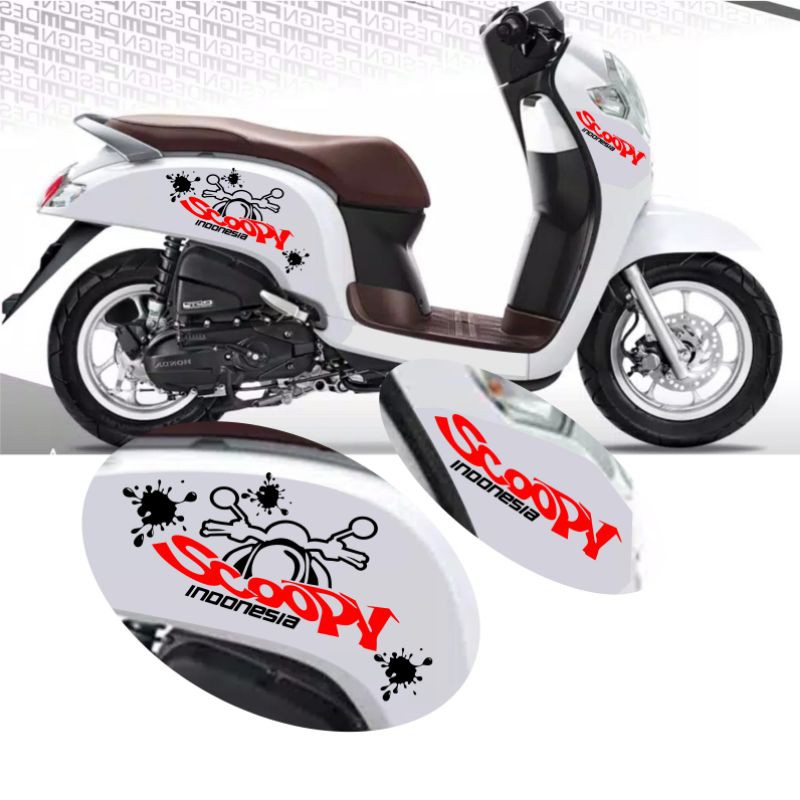 Sticker scoopy, logo scoopy Lazada Indonesia