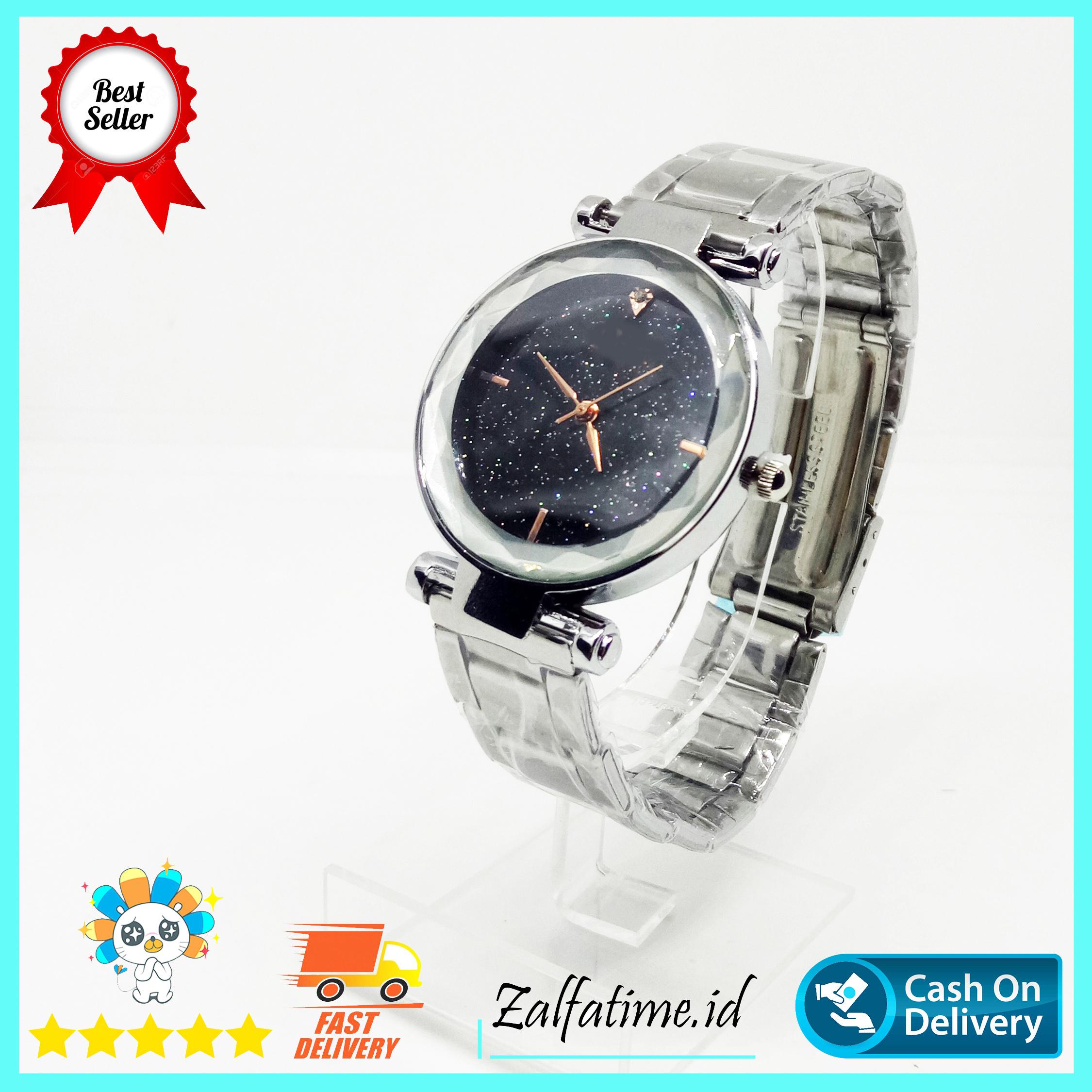 Zalfatime- Jam Tangan Fashion WanitaTali Rantai/Dr- analog Strip