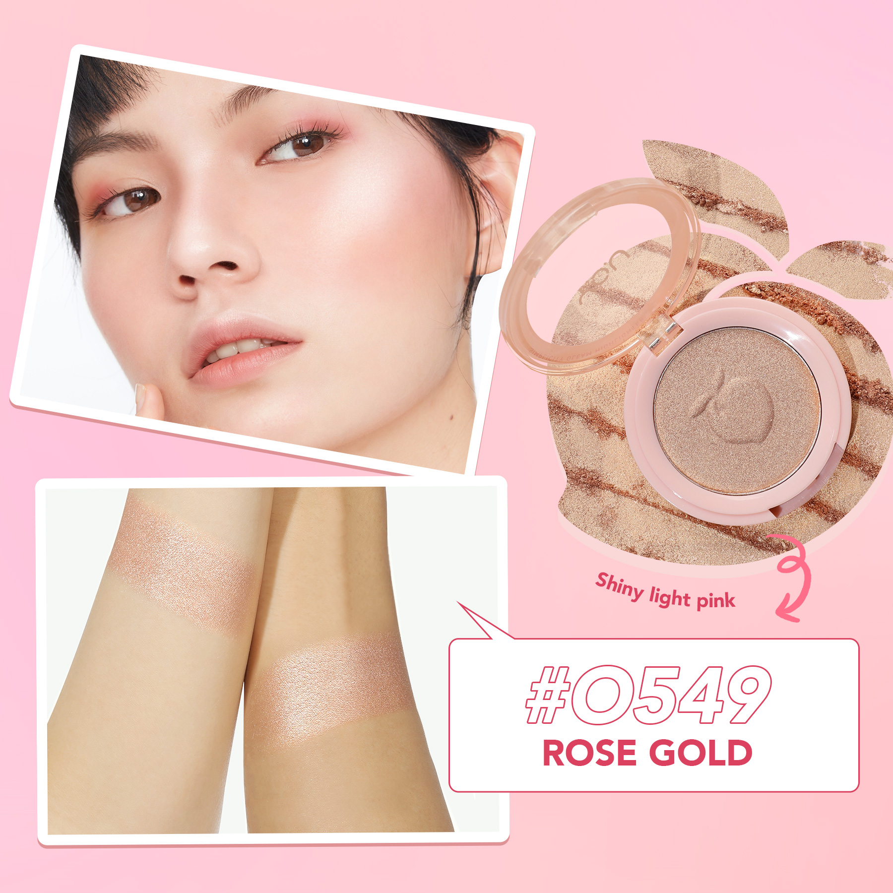 [NEW] YOU Simplicity Gleam Highlighter Face Shimmer Pigmented