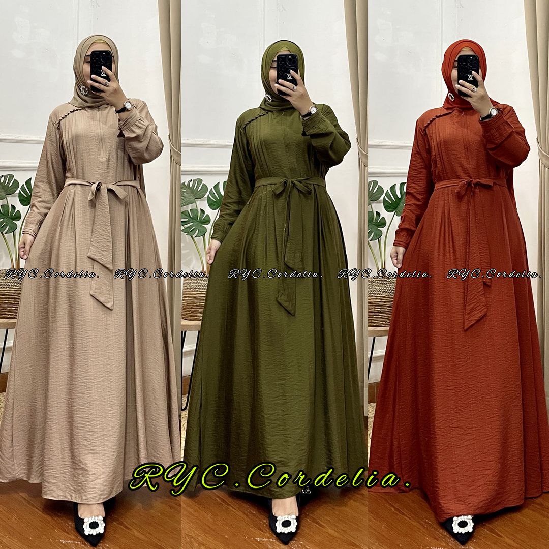 EVANZ GAMIS POLO LINEN AZZURA MAXI DRESS BESTSELLER Dress Puff