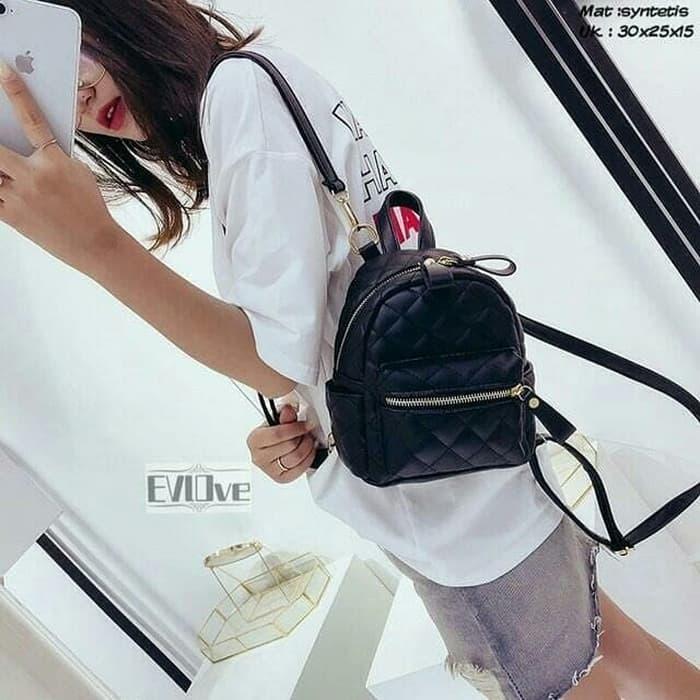 Tas ransel/tas punggung/backpack simple mini / Promo Tas Ransel Wanita Murah Kecil Lucu Terbaru Import Korea Batam Untuk Kuliah Miniso Elizabeth