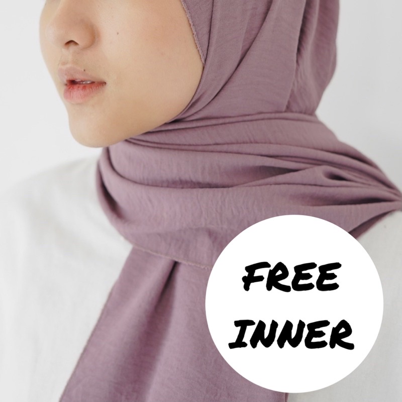 [ Hijabasket ] Pashmina Crinkle Airflow Eyelash | Kualitas Premium