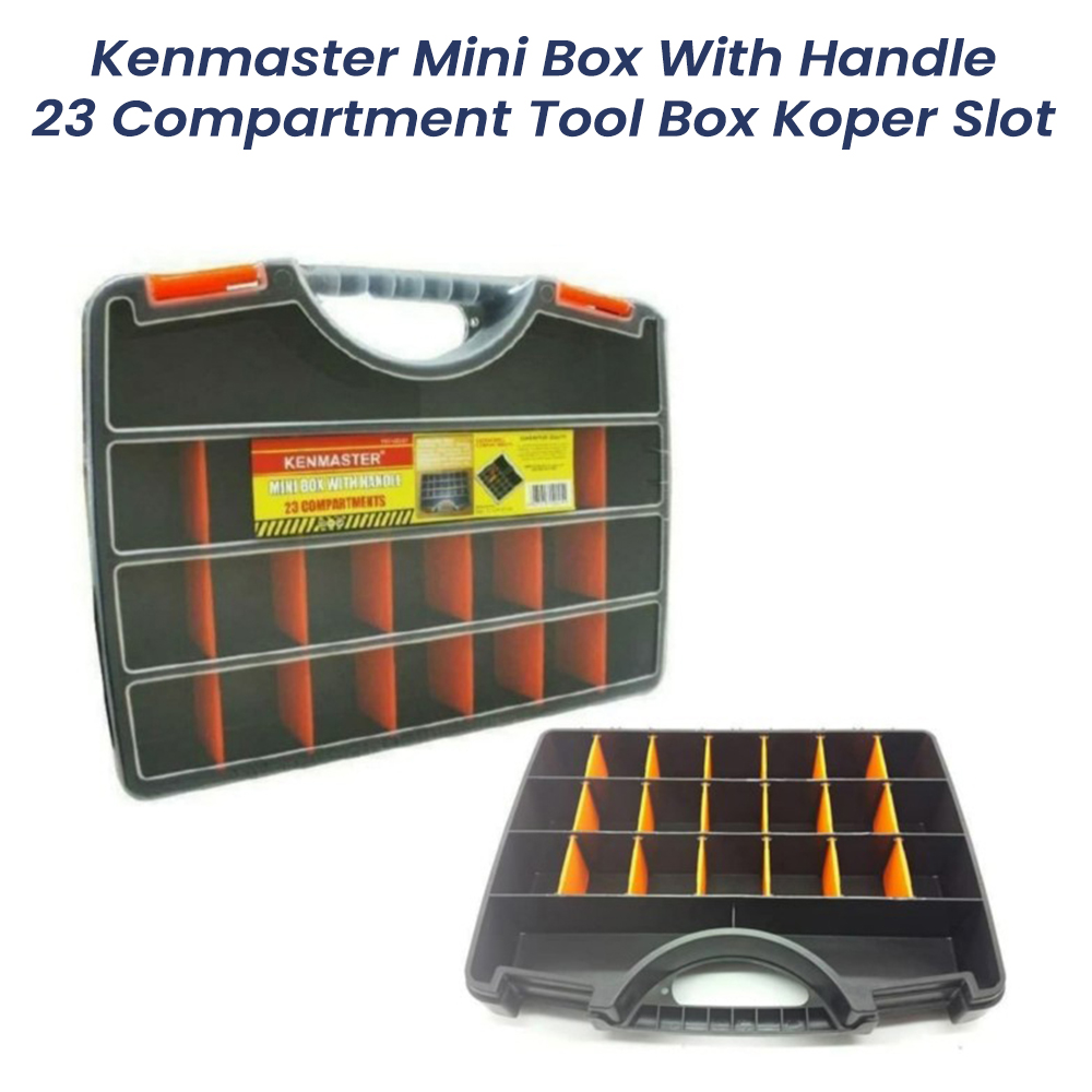 TOOL BOX KOPER / Mini Box With Handle 23 Compartment Tool Box Koper