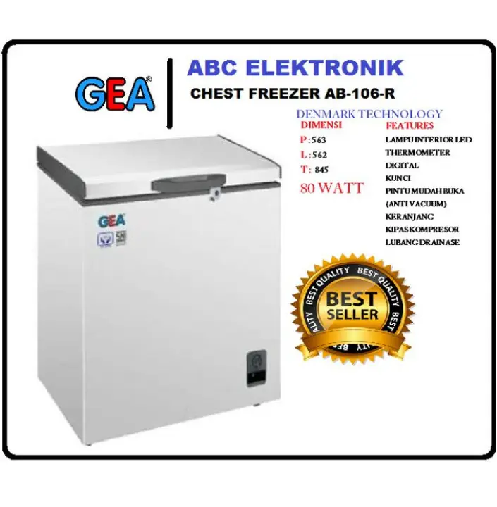 Gea Freezer Ab 106 R 100 Liter Friser Khusus Bandung Cimahi Free Ongkir Lazada Indonesia