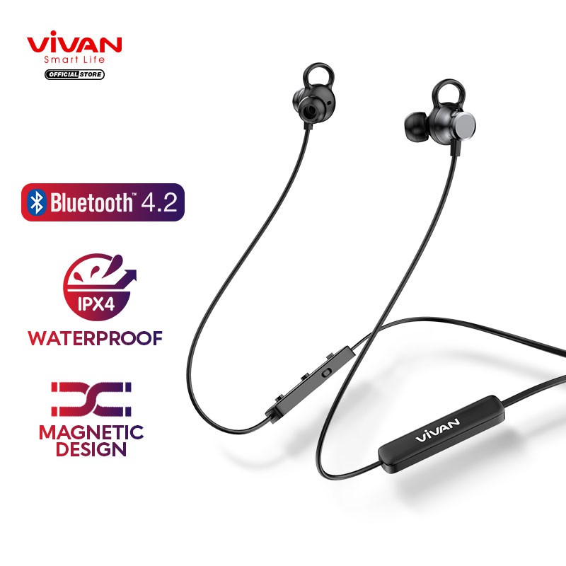 HANDSFREE BLUETOOTH VIVAN S15 - HITAM 