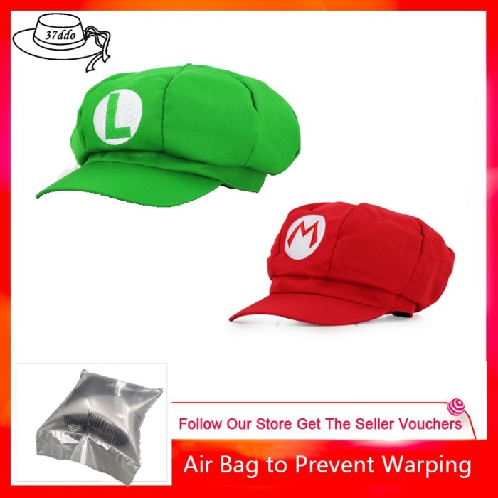 COD ) 37DDO Topi Baret Topi Mario Super 