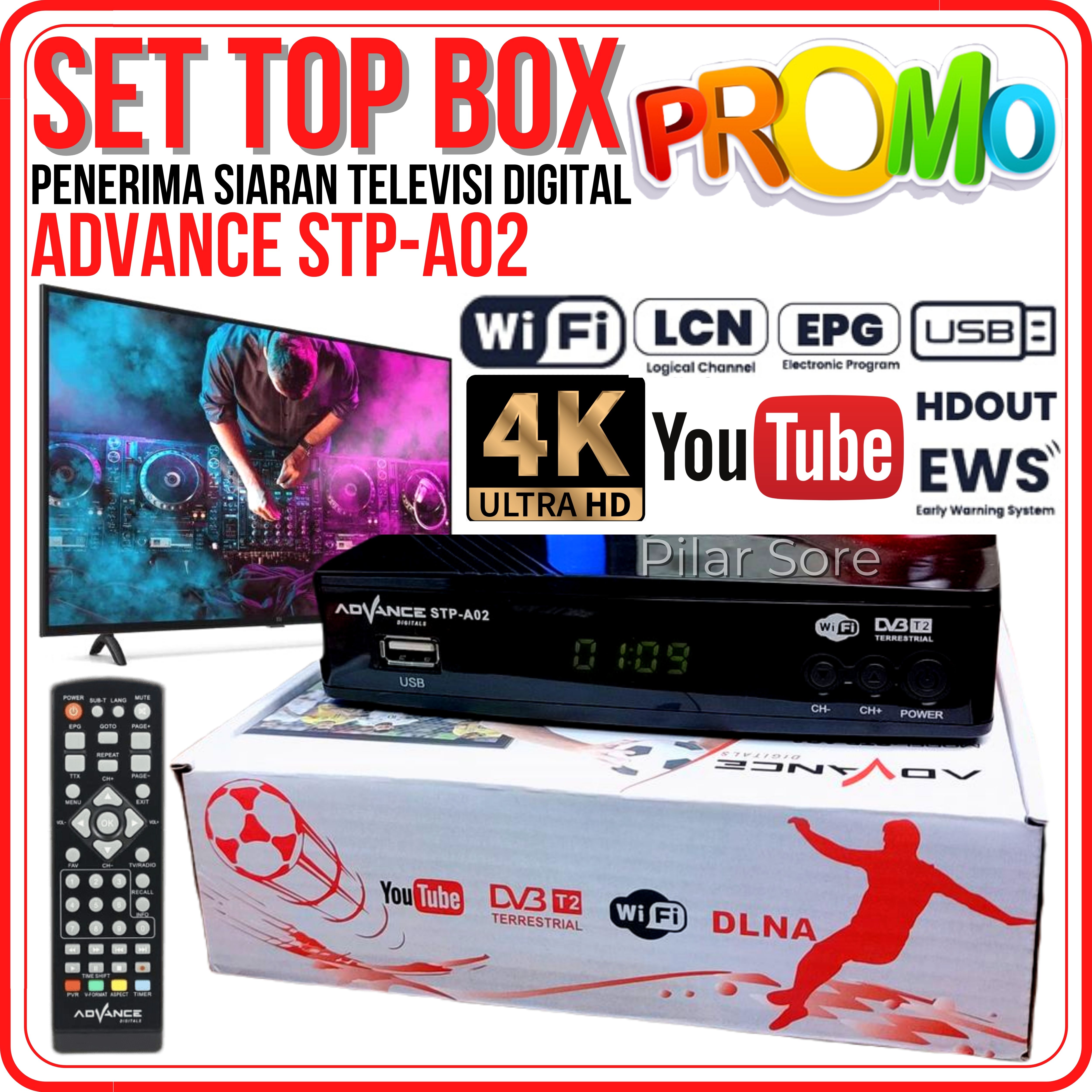 Set Topbox Tv Digital Advance STB Set Top Box TV Digital Receiver ...