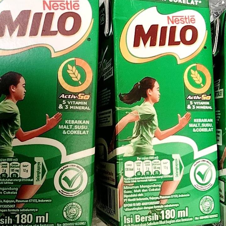 MILO Healthy Drink Uht Combo Pack ActivGo Cokelat Tetrapack 4 x 110ml