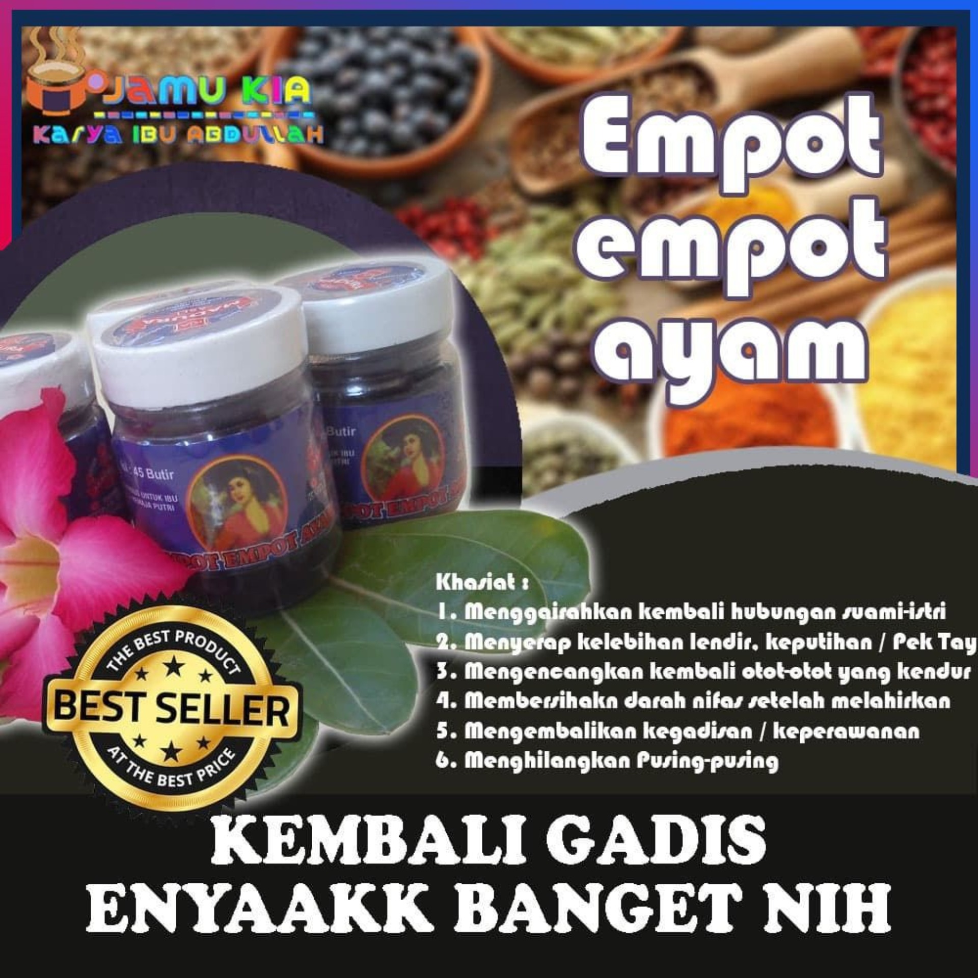 EMPOT-EMPOT AYAM, EMPOT AYAM, MPOT AYAM, EMPOT EMPOTAN, JAMU MADURA PREMIUM  QUALITY ORIGINAL | Lazada Indonesia