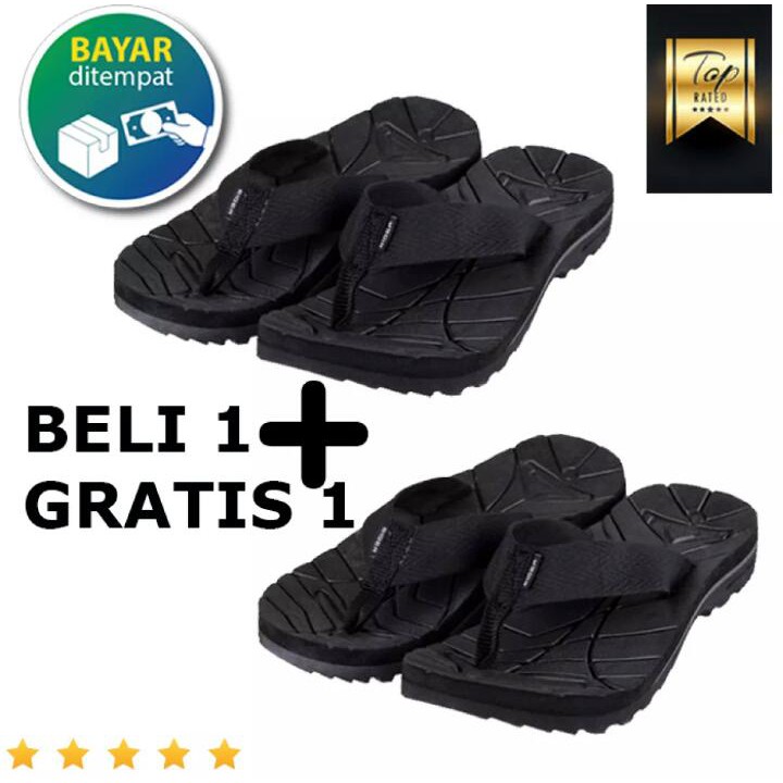 promo murah sandal pria jepit erger beli 1 gratis 1 sandal outdoor