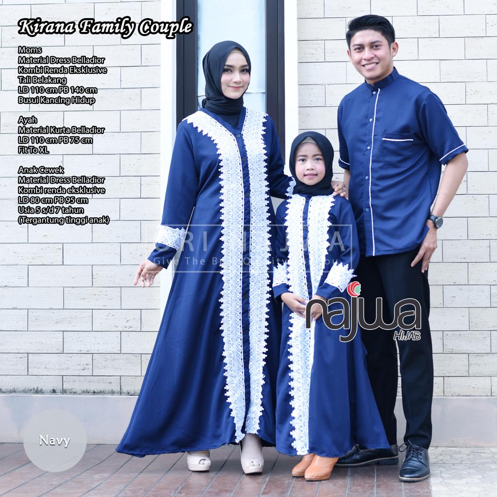 Kirana Family Couple Anak Cewek Family Couple Baju Keluarga Baju Muslim Couple Baju Lebaran Couple Lazada Indonesia